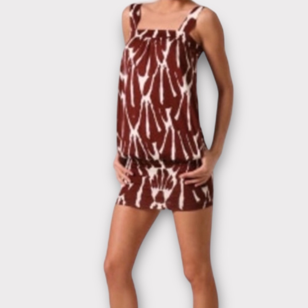 Diane von Furstenberg DVF Womenโs Matilda Dress Size 10 100% Silk Drop Waist NWT